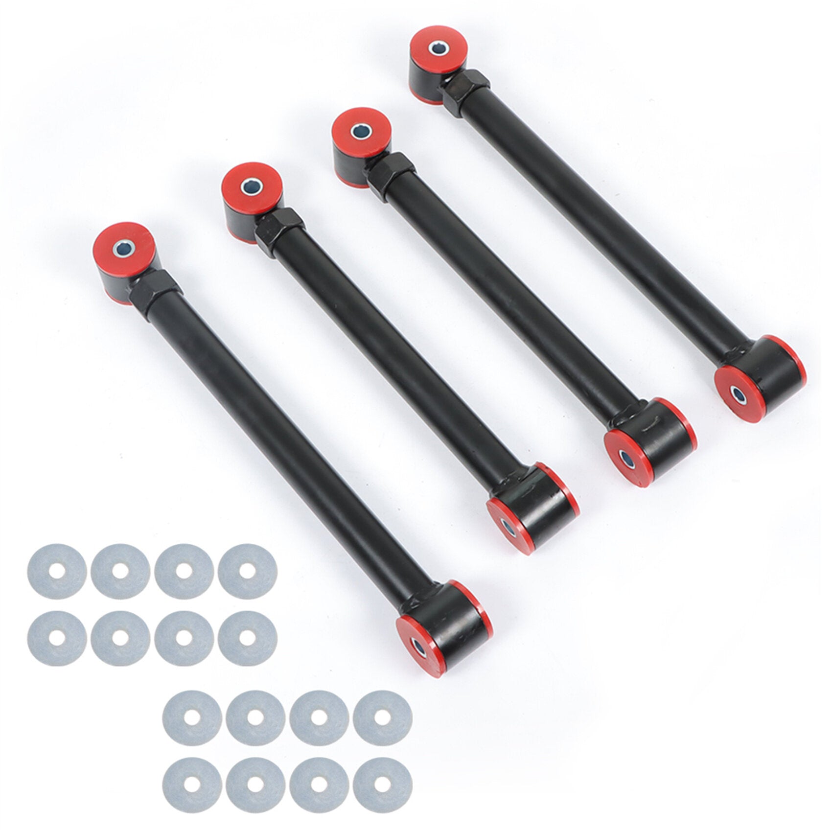 TOPPARTZ 0-6 Adjustable Front Upper Lower Control Arms Replacement for 1994-2009 1500 2500 3500 4X4