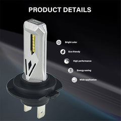 TOPPARTZ 2Pcs H7 LED Fog Light Bulbs,80W 1500LM 6000K White 300% Brighter Replacement for Halogen Fog Light Bulbs