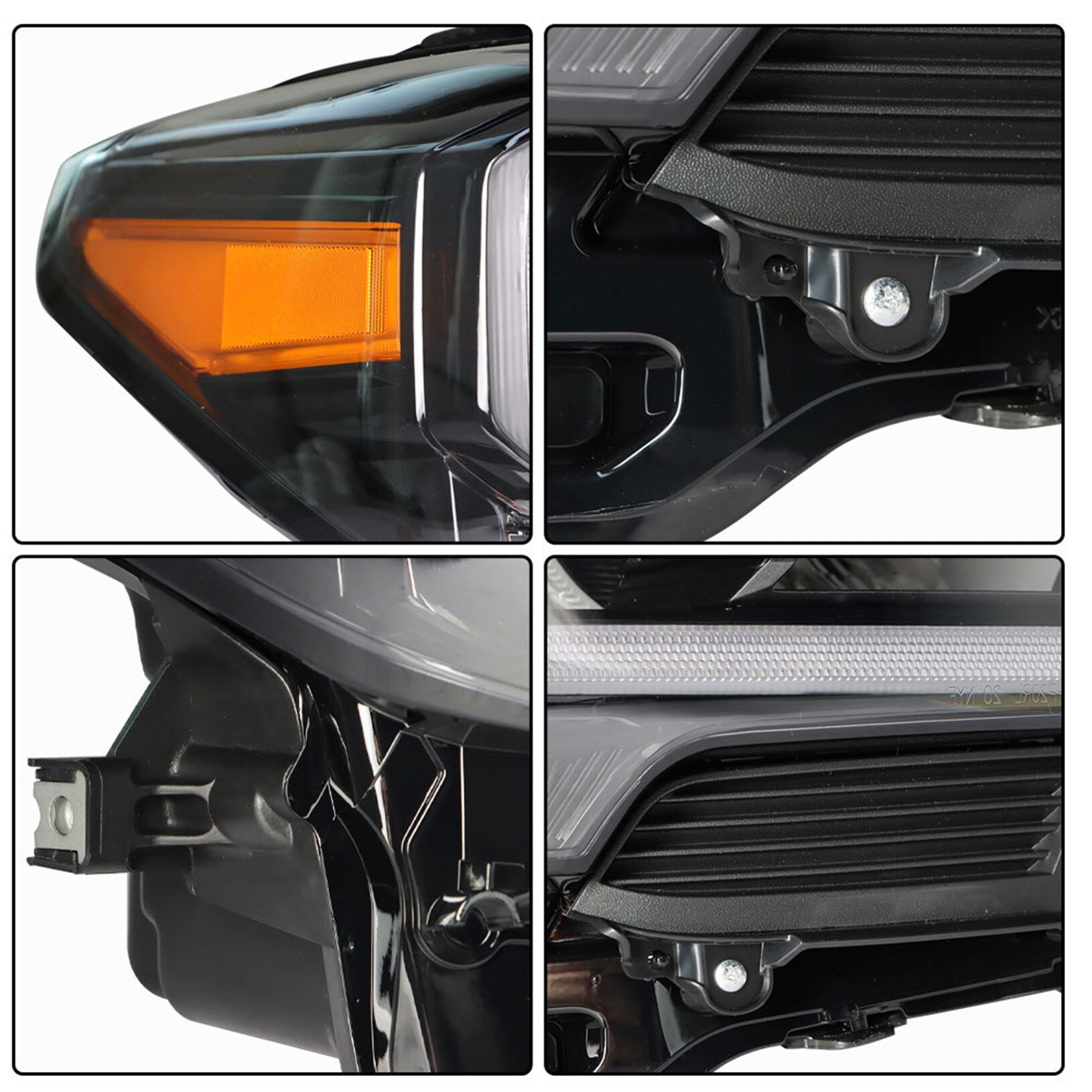 TOPPARTZ Headlight Assembly Replacement for Toyota Tacoma LED DRL 2020-2023 Passenger Side