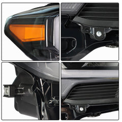 TOPPARTZ Headlight Assembly Replacement for Toyota Tacoma LED DRL 2020-2023 Passenger Side