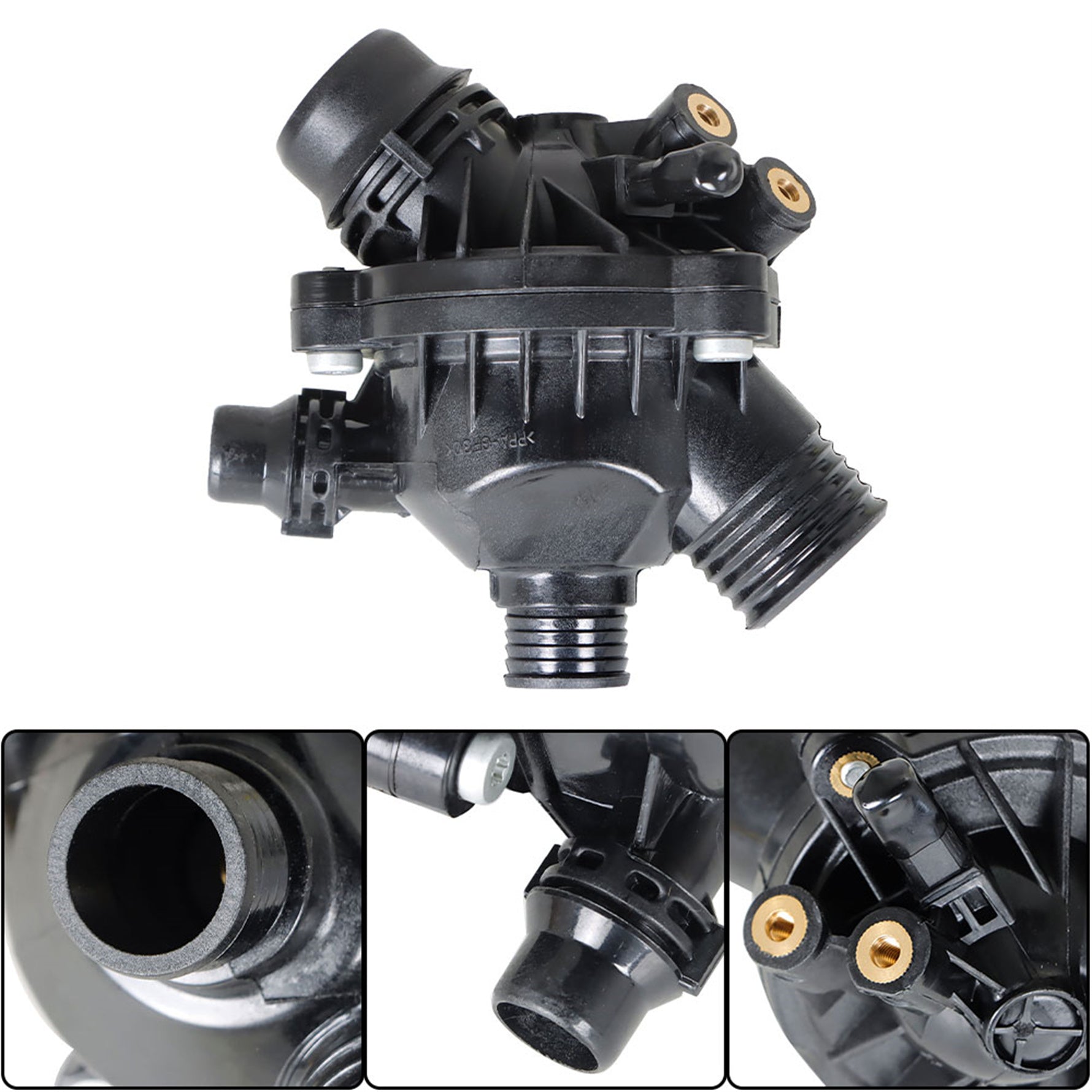 TOPPARTZ Electric Water Pump 11517586925 and Thermostat with Bolt Replacement for 128i 325i 328i 528i 530i X3
