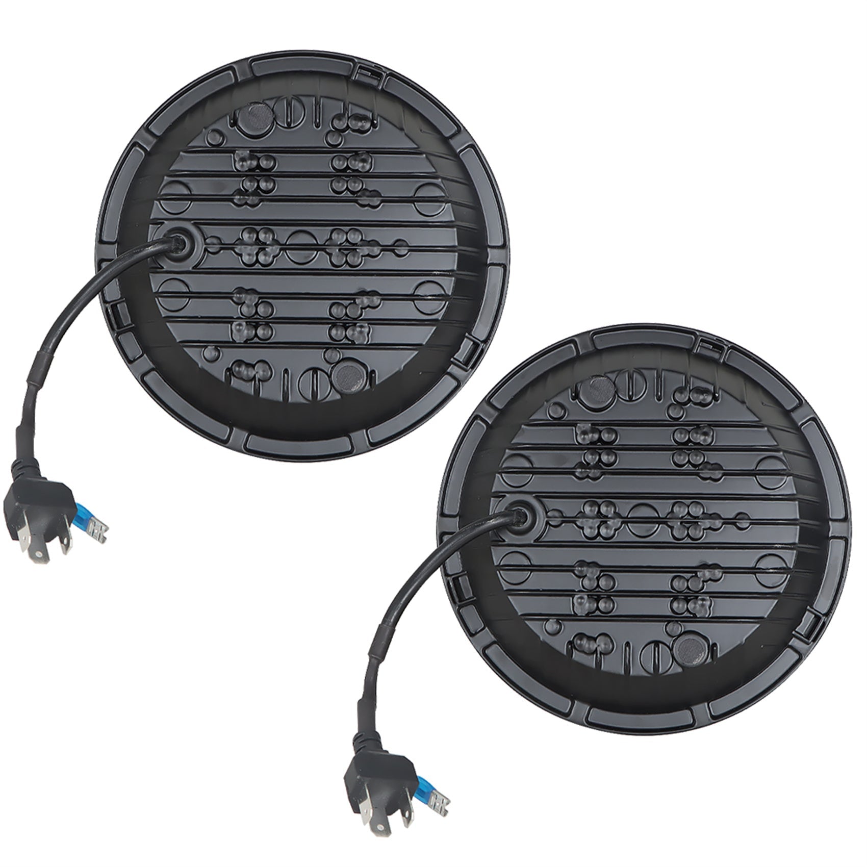 TOPPARTZ LED Headlights Headlamps 7 Round Daytime Running Light Replacement for Jeep Wrangler JK TJ LJ CJ Wrangler