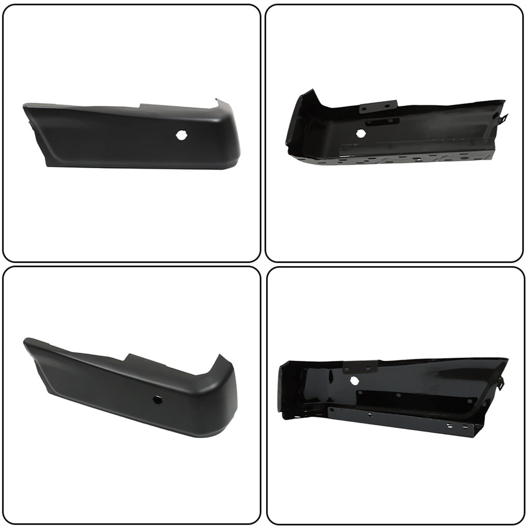 TOPPARTZ Primered Black Rear Right Bumper Face Bar with Parking Aid Sensor Holes Replacement for 2015-2020 F150 FO1102383
