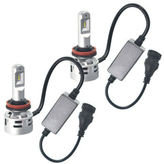 TOPPARTZ 2Pcs H11 H9 H8 LED Headlight Bulbs,60W 10000LM 6500K Cool White Super Bright Auto High Beam/Low Beam LED Headlight Conversion Kit