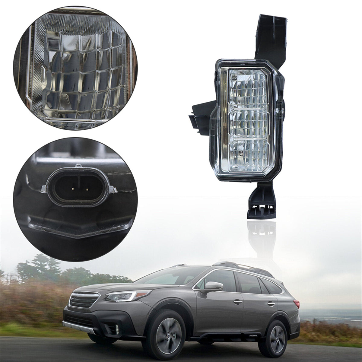 TOPPARTZ LED Fog Light Bumper Driving Lamp Replacement for 2020 2021 2022 Subaru Outback Left Side(Driver Side)