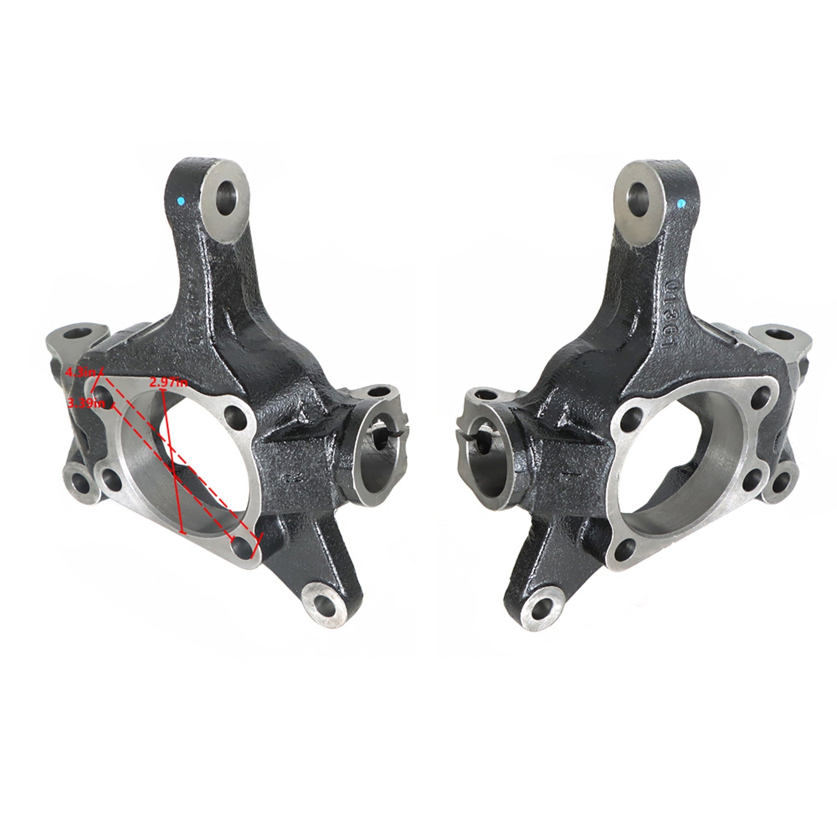 TOPPARTZ 2 x Steering Spindle Knuckles Front Replacement for Subaru Forester Impreza Legacy Outback