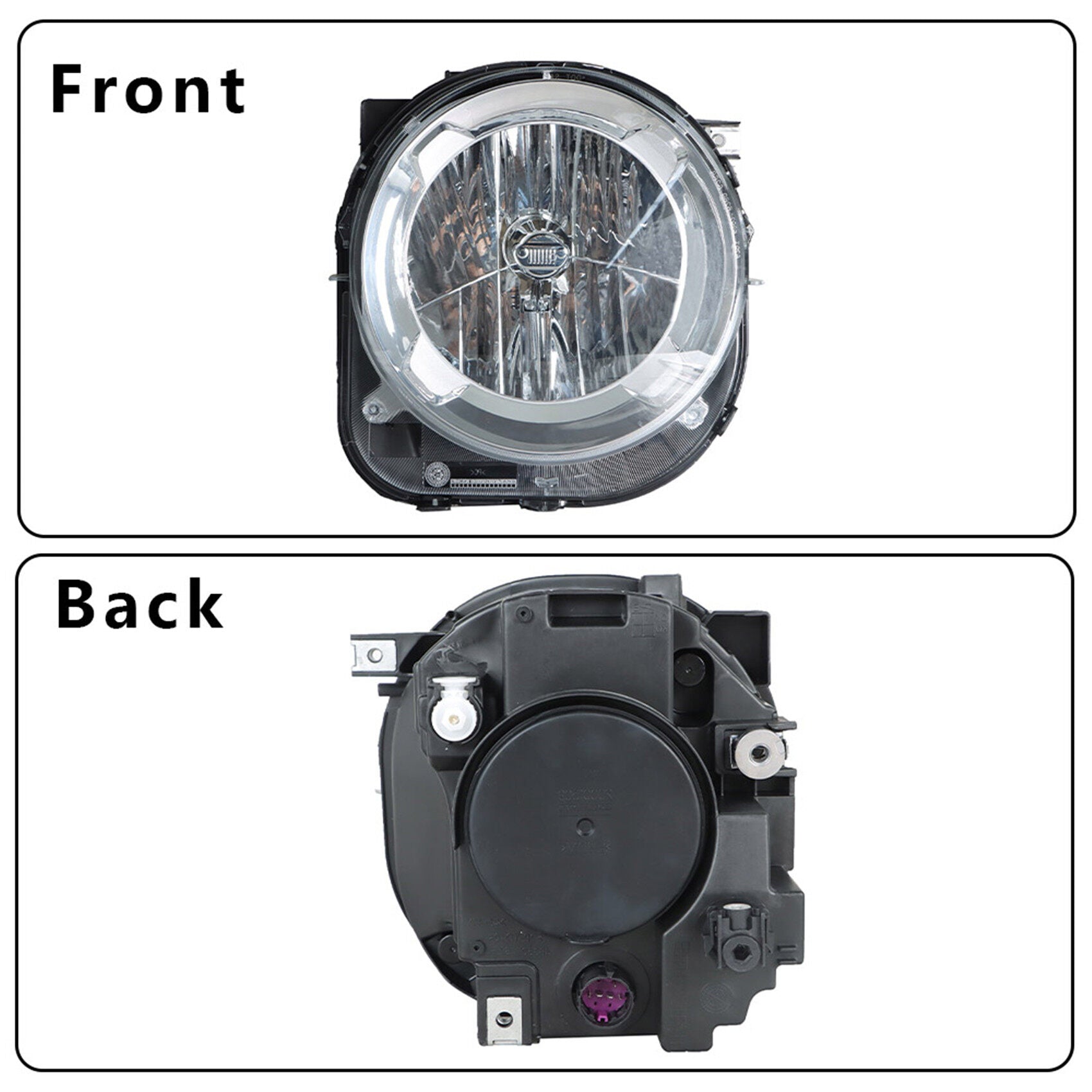 TOPPARTZ Headlight Assembly, Compatible Replacement for 2015-2018 Projector Headlamp for Passenger Side
