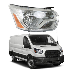 TOPPARTZ Headlight Assembly Replacement for Ford Transit 150 250 350 2014-2022 Headlights RH Set Passenger Side