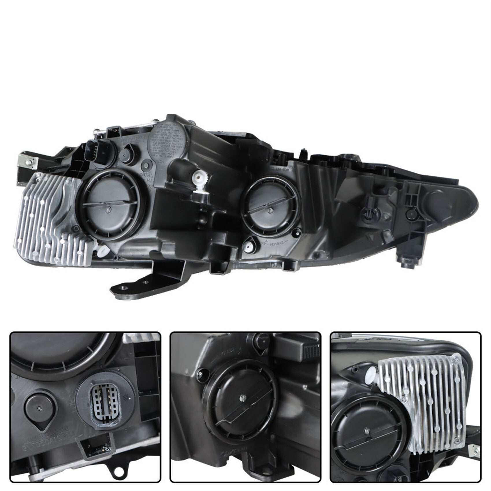 TOPPARTZ Headlight Assembly Replacement for 2017-2020 Pacifica w/LED Halogen Right Passenger RH Side 68370844AA 68370844AB