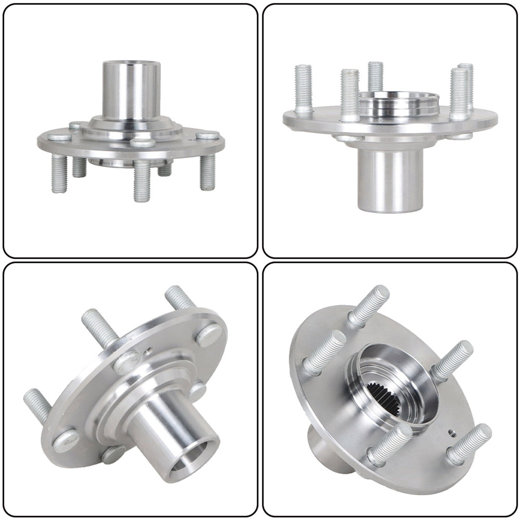 TOPPARTZ 2Pcs Front Wheel Hub Bearing Kits Replacement for 2012-2015 Honda Civic DX EX GX LX