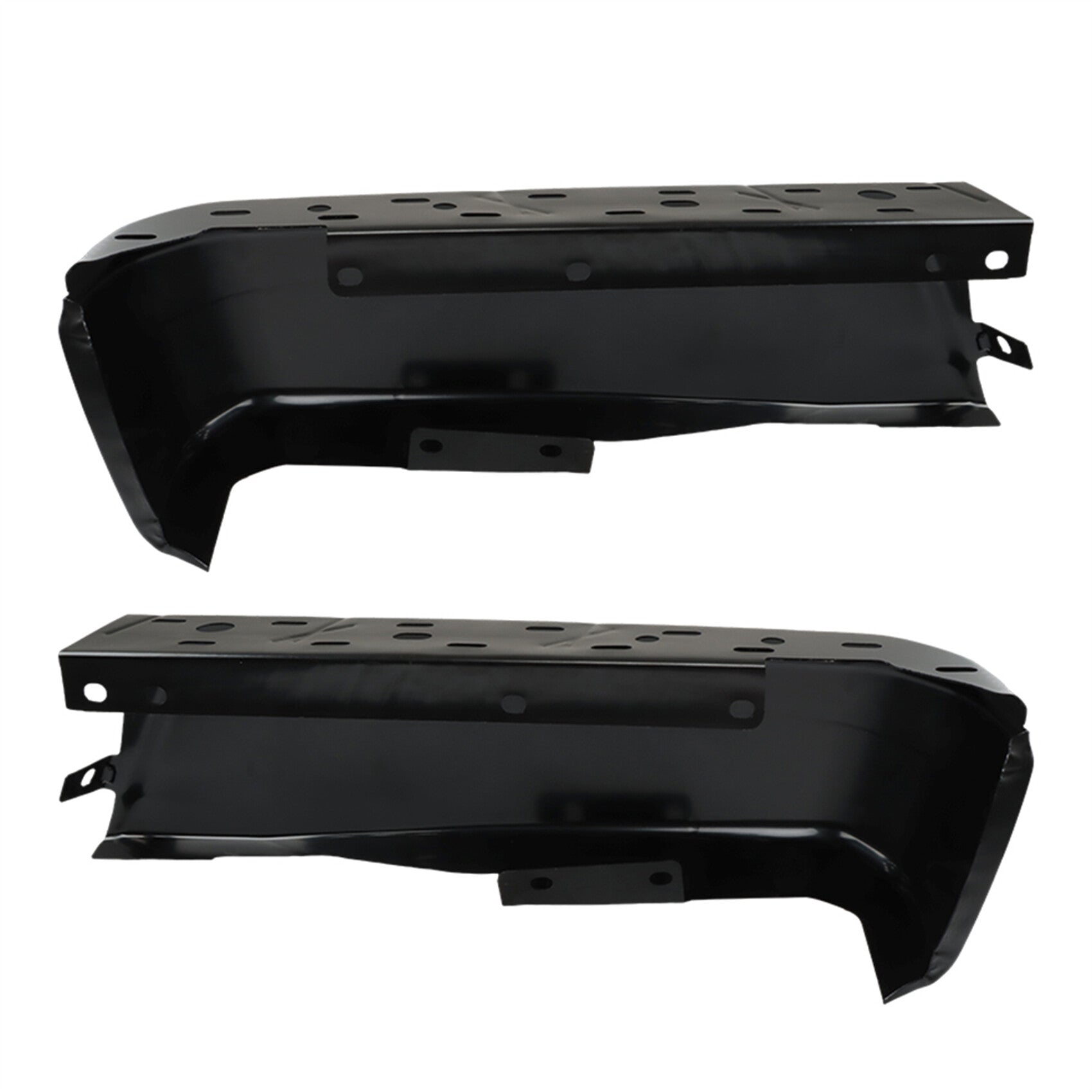 TOPPARTZ Set of 2 Rear Step Bumper Face Bars without Parking Aid Sensor Holes Replacement for 2015-2020 F150 FO1102382