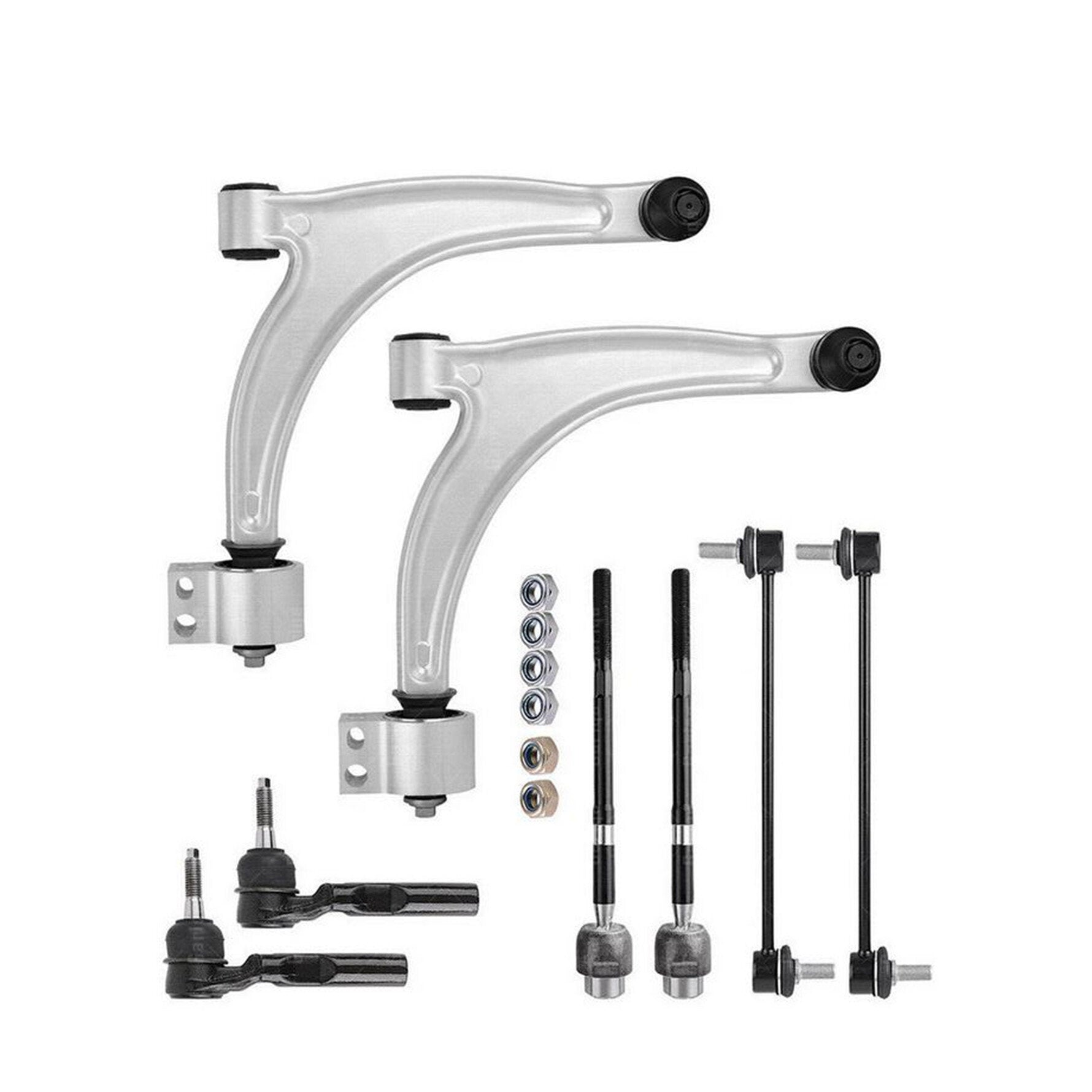 TOPPARTZ 8Pcs Steering Control Arm Ball Joint Sway Bar Kit Replacement for 2004-2012 Chevrolet Malibu