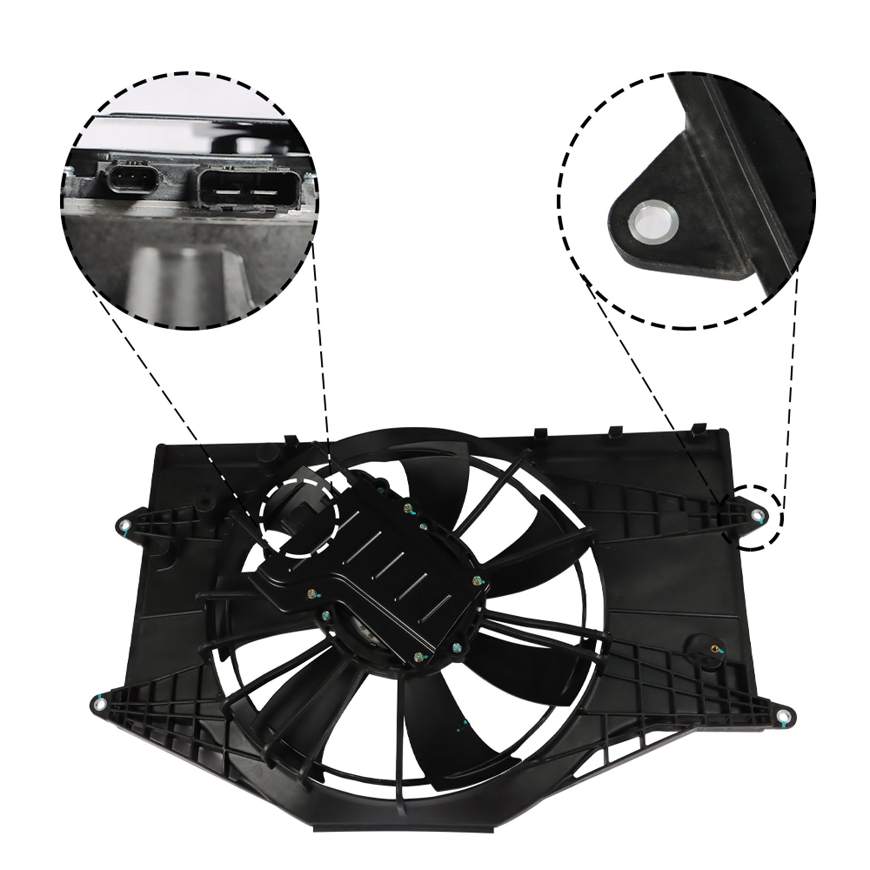 TOPPARTZ Radiator and Engine Cooling Fan Assembly Replacement for 2016-2020 Honda Civic 190305AAA01