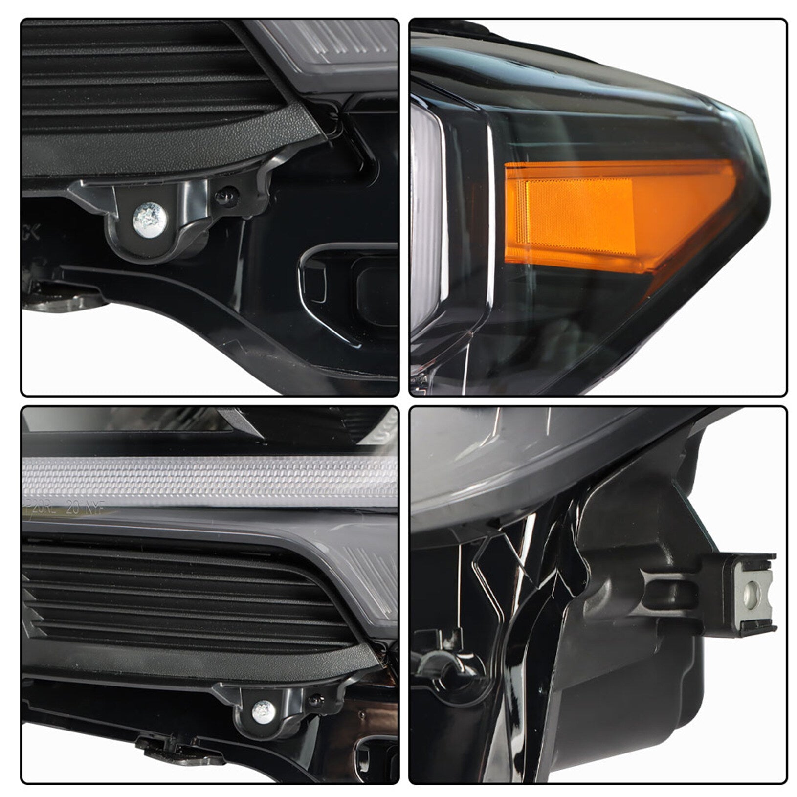 TOPPARTZ Headlight Assembly Replacement for Toyota Tacoma Full LED DRL 2020-2023 Headlights Set Driver Side