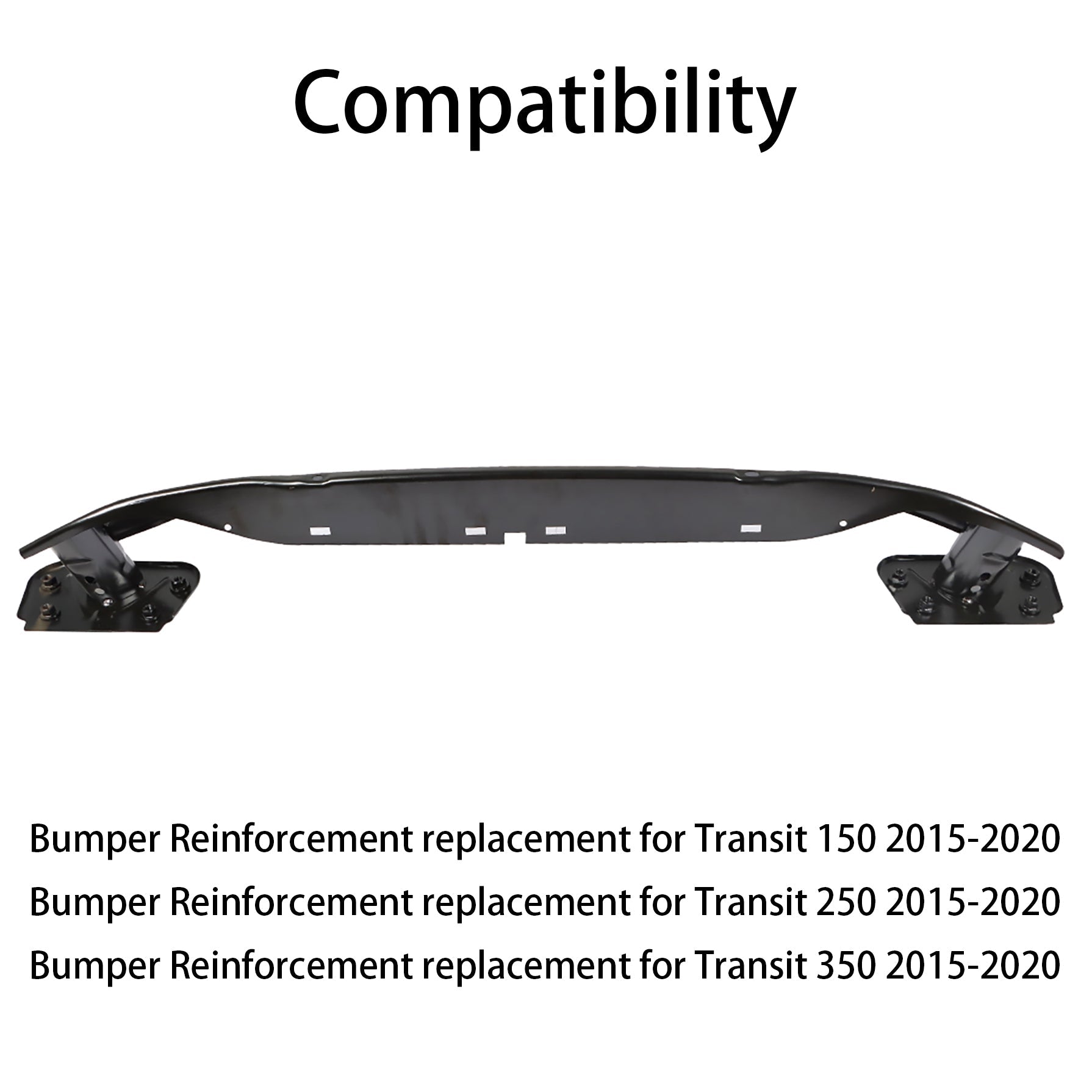 TOPPARTZ Front Bumper Reinforcement Impact Bar Fit For Ford Transit 2015-2020