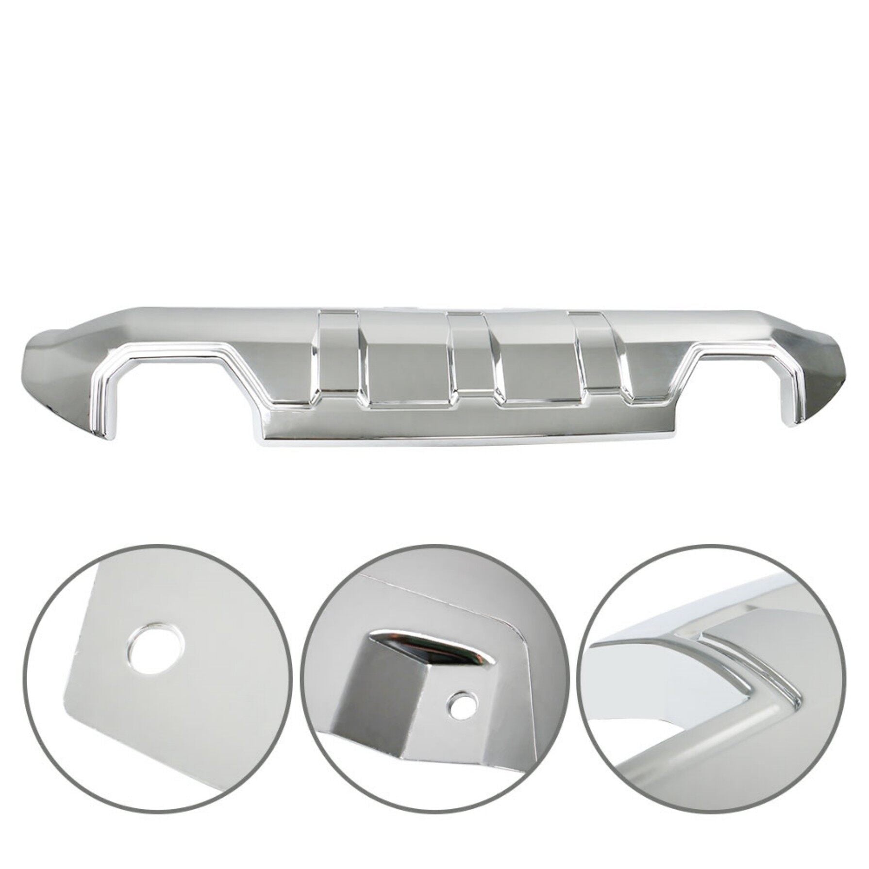 TOPPARTZ Front Bumper Lower Valance Skid Plate Chrome Replacement for 2016-2019 Sierra 1500