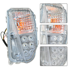 TOPPARTZ DRL LED Fog Lights Assembly 8151147060 8152147060 Replacement for 2010-2015 Toyota Prius Clear Lens Left+Right Side (Passenger & Driver Side)