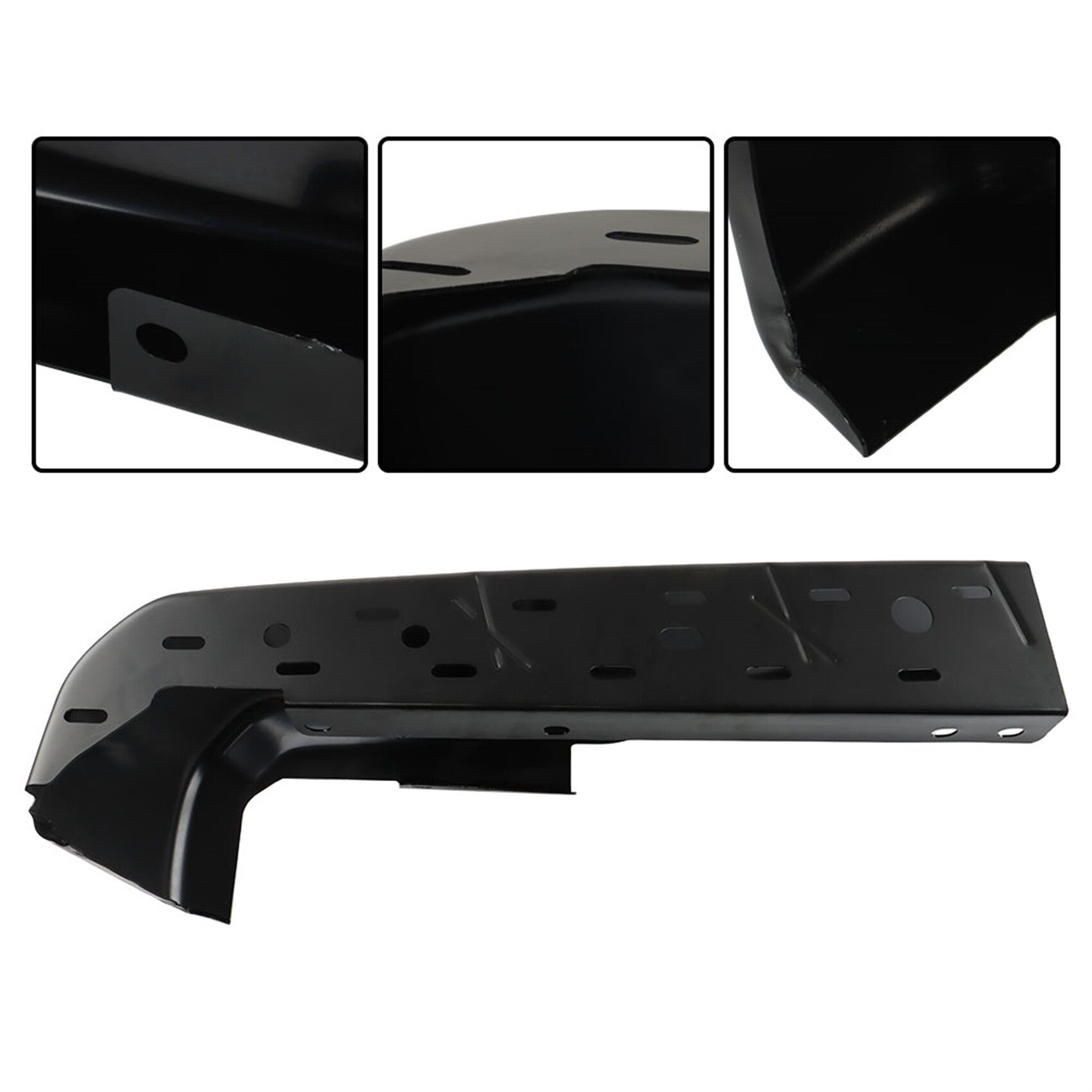 TOPPARTZ Set of 2 Rear Step Bumper Face Bars with Parking Aid Sensor Holes Replacement for 2015-2020 F150 FO1102383