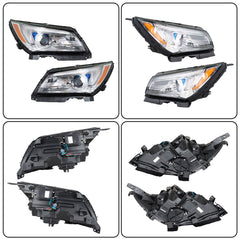 TOPPARTZ Headlight Assembly Replacement for Buick LaCrosse 2014-2016 Headlights Halogen Type LED Set Driver ＆ Passenger Side