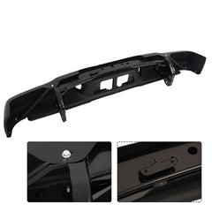 TOPPARTZ Black Rear Step Bumper Replacement for 2007-2013 Toyota Tundra with Rock Warrior Pkg without Parking Aid Sensor Holes