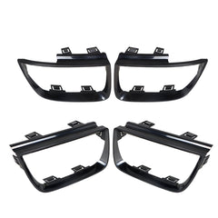 TOPPARTZ 4 PCS Tail Light Bezel Covers Replacement for 2010-2013 Chevy Camaro LT LS SS Glossy Black 92199773 92199774
