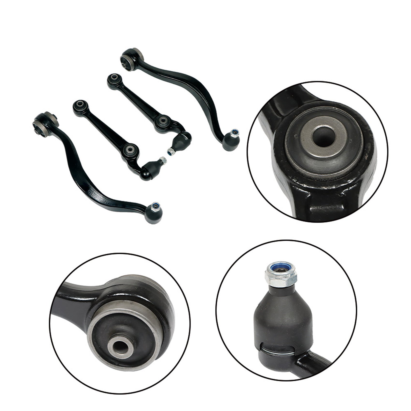 TOPPARTZ 4Pcs Front Lower Control Arm Ball Joint Replacement for 2007-2012 Ford Fusion Lincoln MKZ Mercury Milan