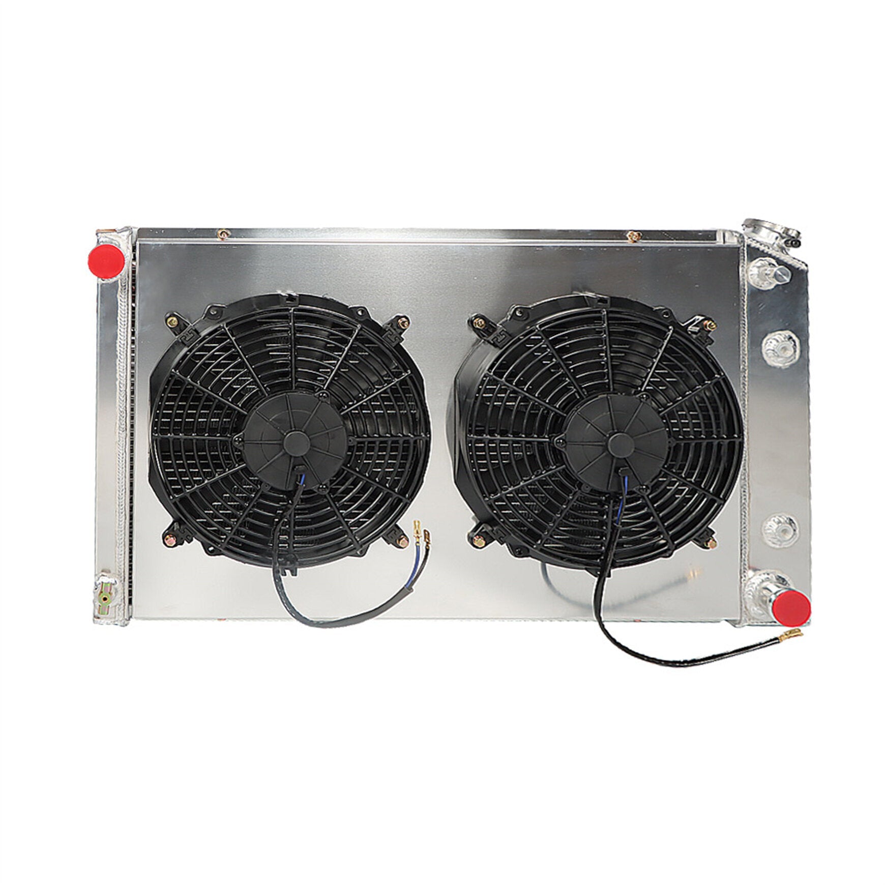 TOPPARTZ 3 Row Aluminum Radiator & Shroud Fan Replacement for 1978-1987 Monte Carlo