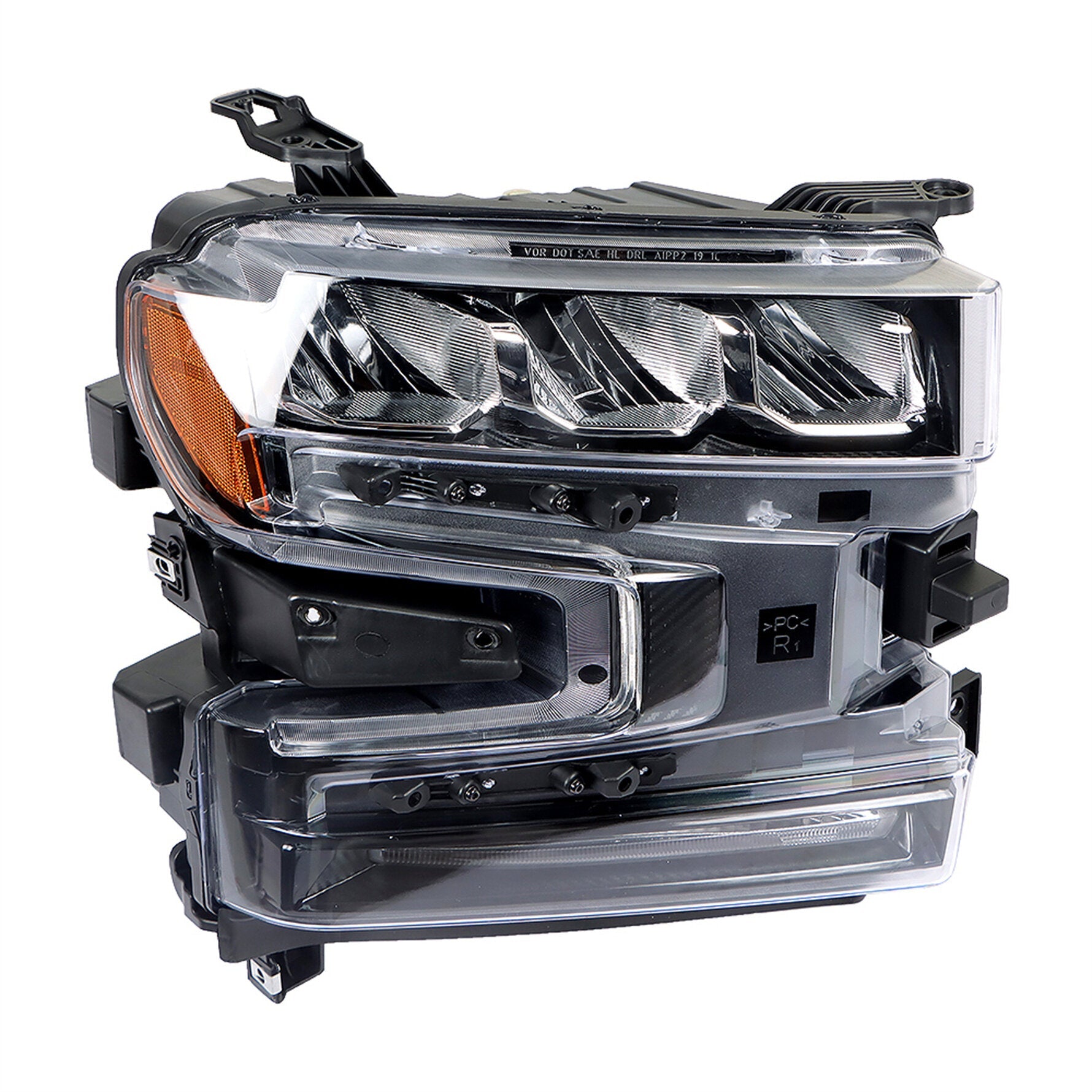TOPPARTZ LED Headlights Assembly Replacement for 2019 2020 Chevrolet Silverado 1500 Projector Headlamp Passenger Side GM2503497 84621851