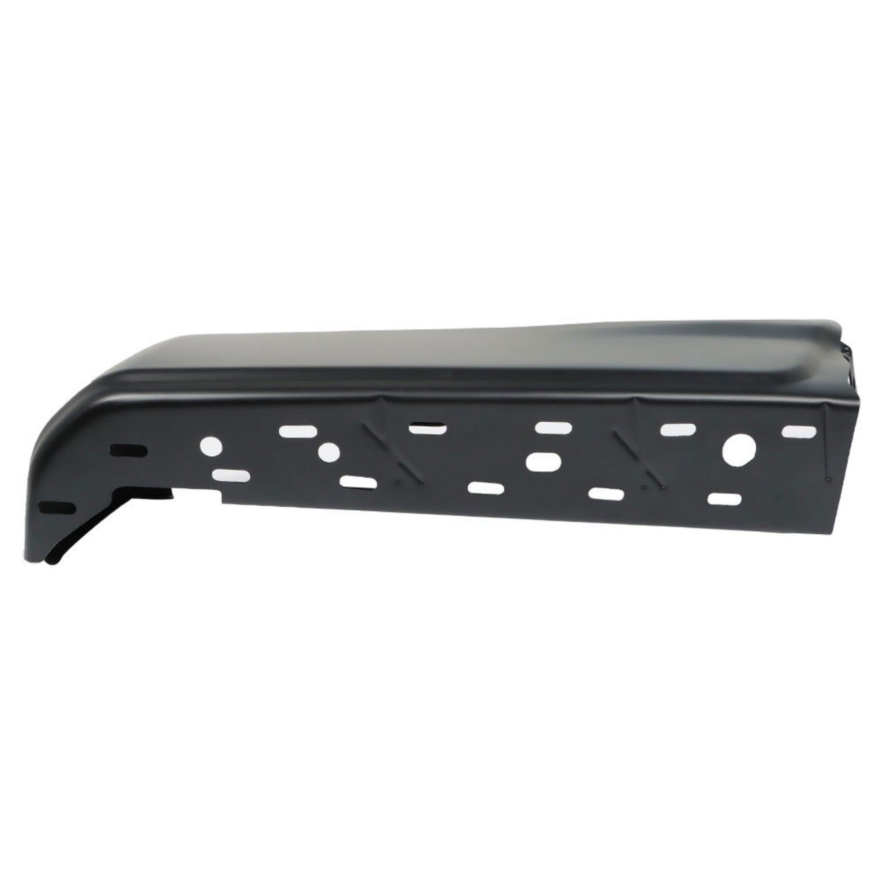 TOPPARTZ Black Steel Rear Left LH Driver Side Bumper Face Bar without Parking Assist Sensor Hole Replacement for 2015-2020 F150 191275228982 FO1102382