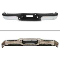TOPPARTZ Chrome Rear Bumper Assembly with Park Assist Sensor Holes Replacement for 2006-2008 F-150 8L3Z17906C FO1103138