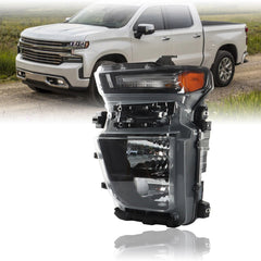 TOPPARTZ Headlight Assembly Replacement for Chevy Silverado 2500 3500 2020-2023 Headlight LH Set Driver Side