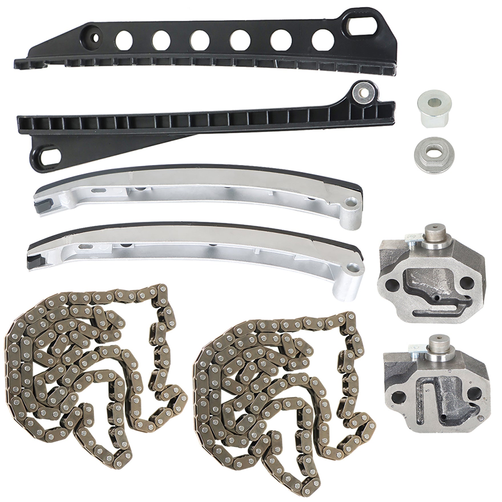 TOPPARTZ Timing Chain Kit with Tensioners Guide Rails Replacement for 2000-2011 Ford E150 E250 F150 Expedition Lincoln 4.6L
