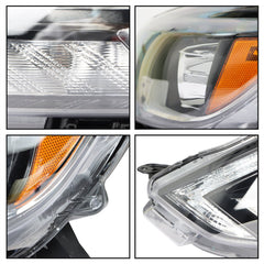 TOPPARTZ Headlight Assembly Replacement for Nissan Sentra 2016-2018 SL SR LED Head Lamp Projector With DRL Set Driver Side