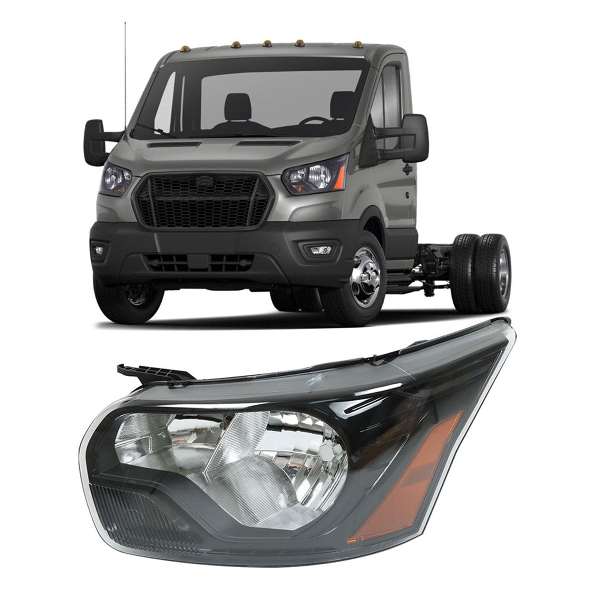 TOPPARTZ Headlight Assembly Replacement for Ford Transit 2015-2022 Headlights Left Set Driver Side 关键词