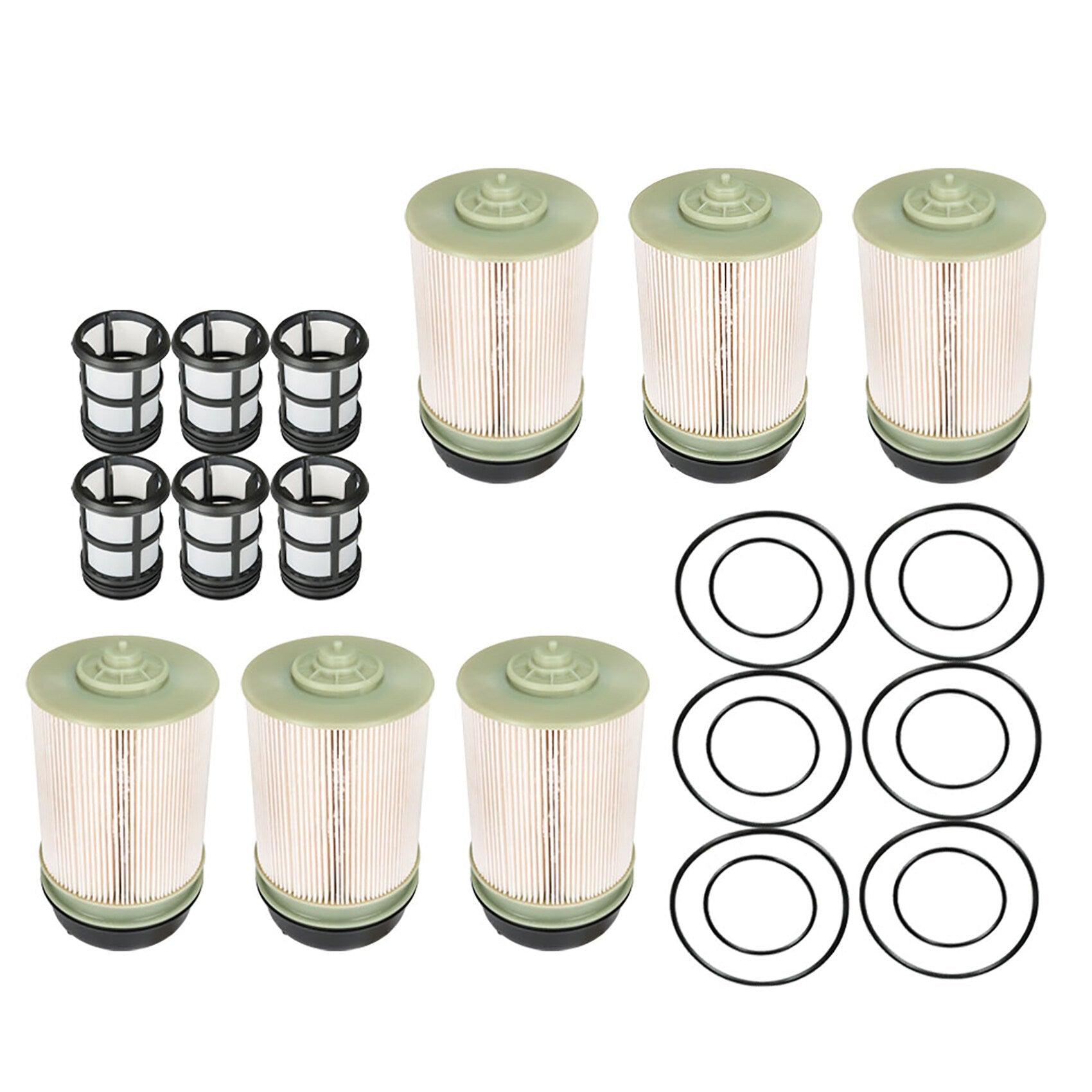 TOPPARTZ 6 X Fuel Filter PF9908 A4700903151 Replacement for Detroit Diesel Engines DD13 12.8L DD15 14.8L DD16 15.6L Freightliner Sterling Western Star
