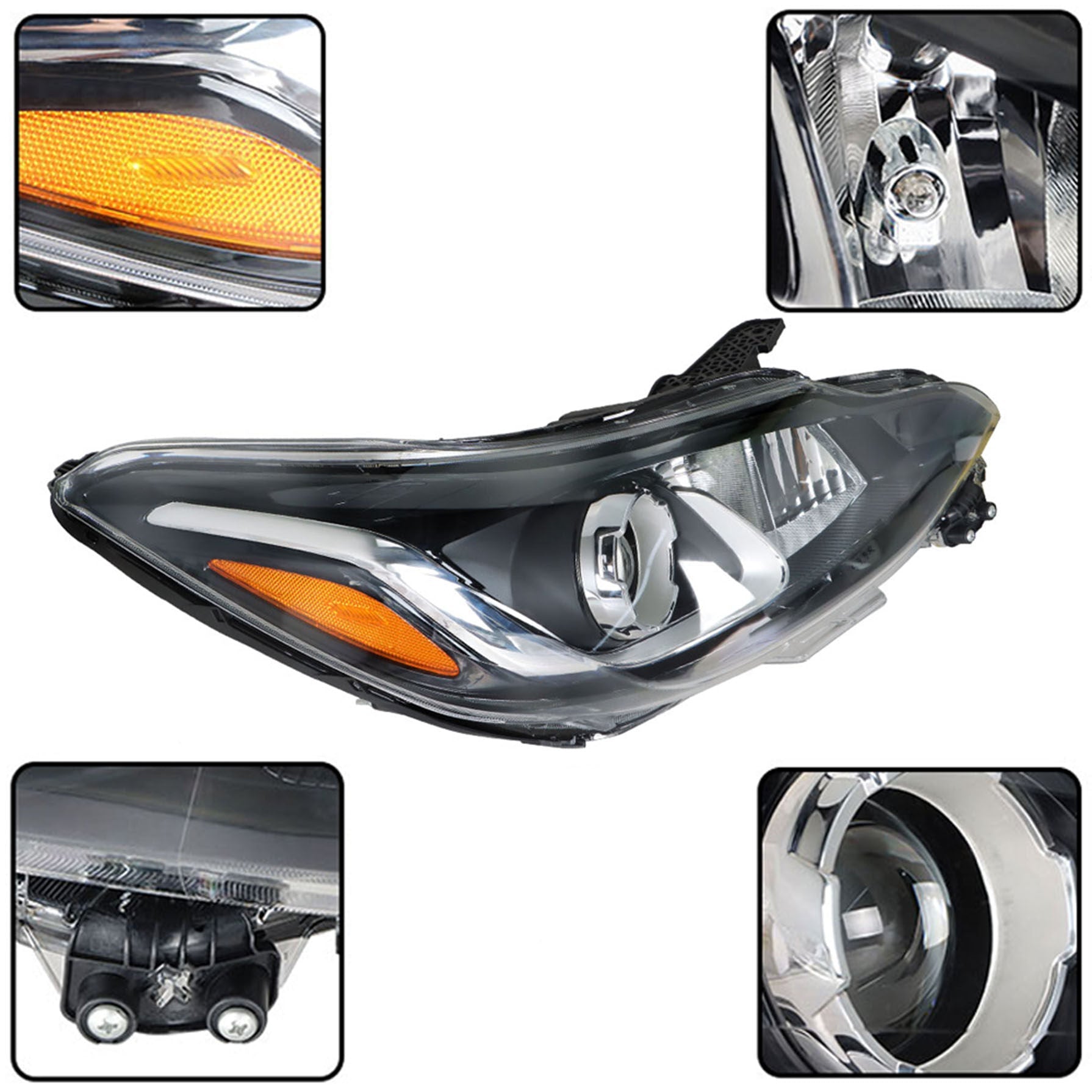 Headlight For 2019-2021 Chevry Spark Factory Halogen w/o DRL Right+Left Side