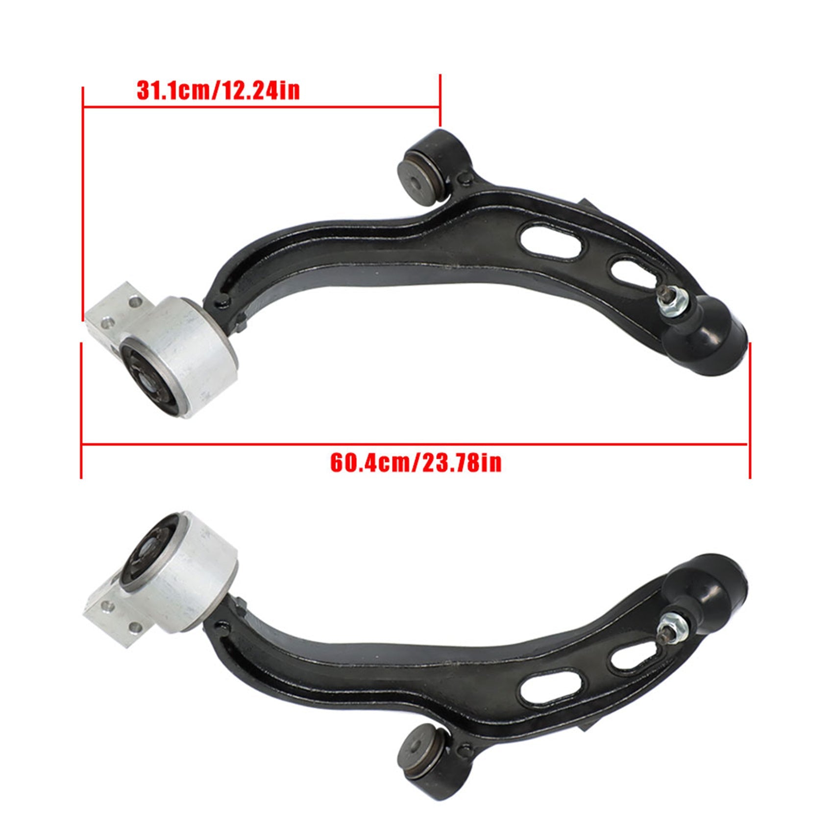 TOPPARTZ 4Pcs Front Lower Control Arm Replacement for 2013-2018 Ford Taurus Flex 2013-2016 Lincoln MKS MKT