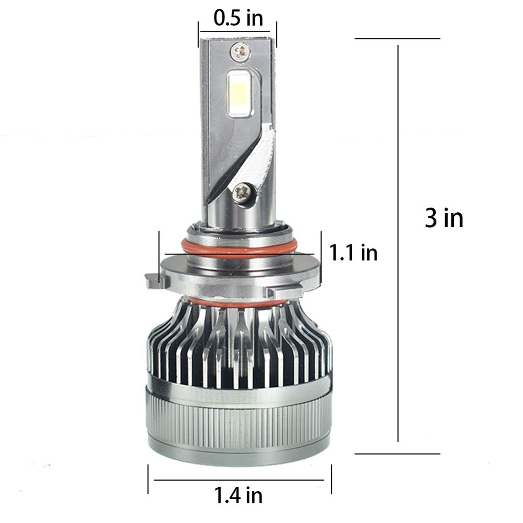 TOPPARTZ 9006/HB4 LED Headlight Bulbs,6500K Cool White 72W 10000 Lumens Super Bright Headlight Conversion Kit,Pack of 2