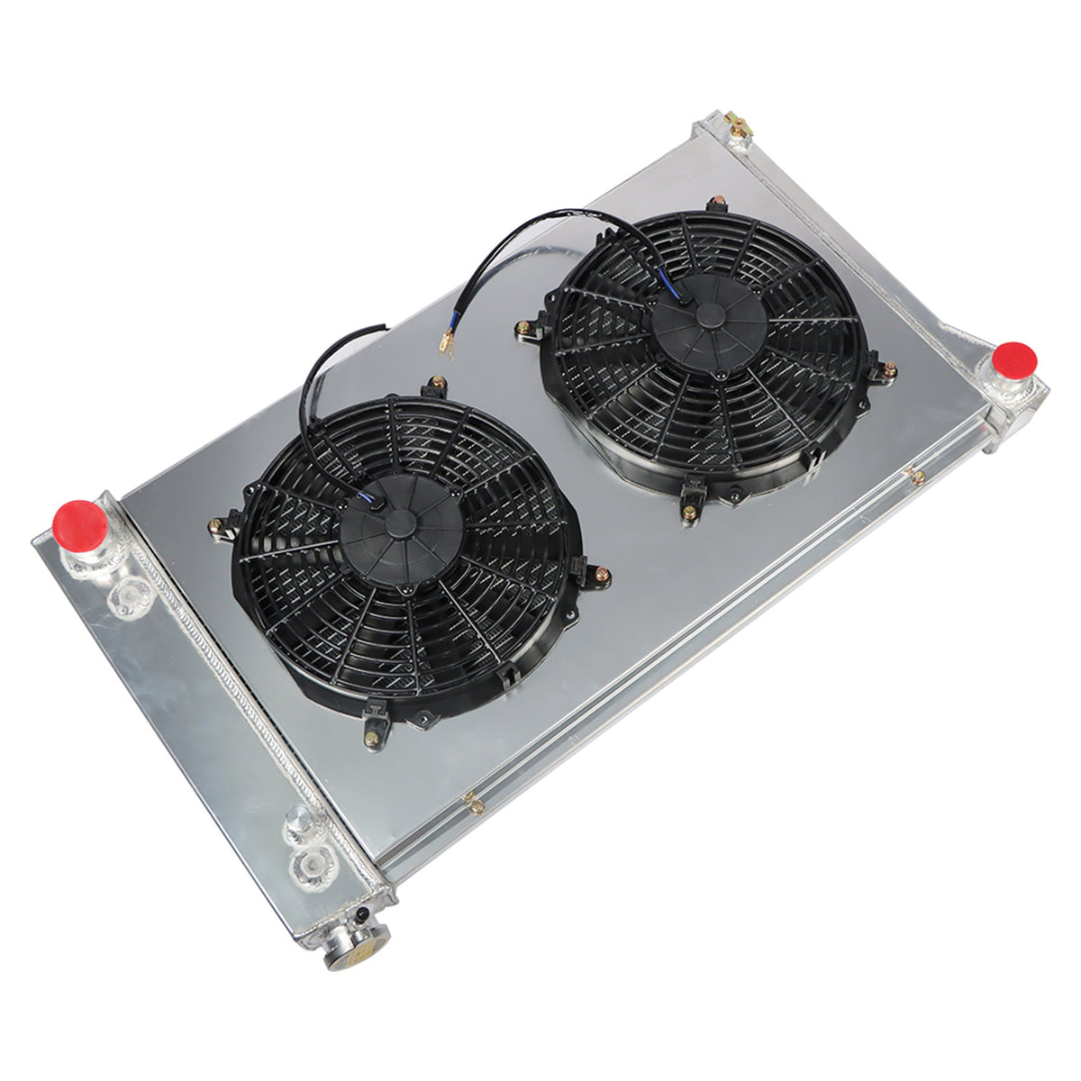 TOPPARTZ 3 Row Radiator with Shroud Fan Replacement for 1967-1972 Chevy GMC C/K 10 20 30 Series Pickup Truck