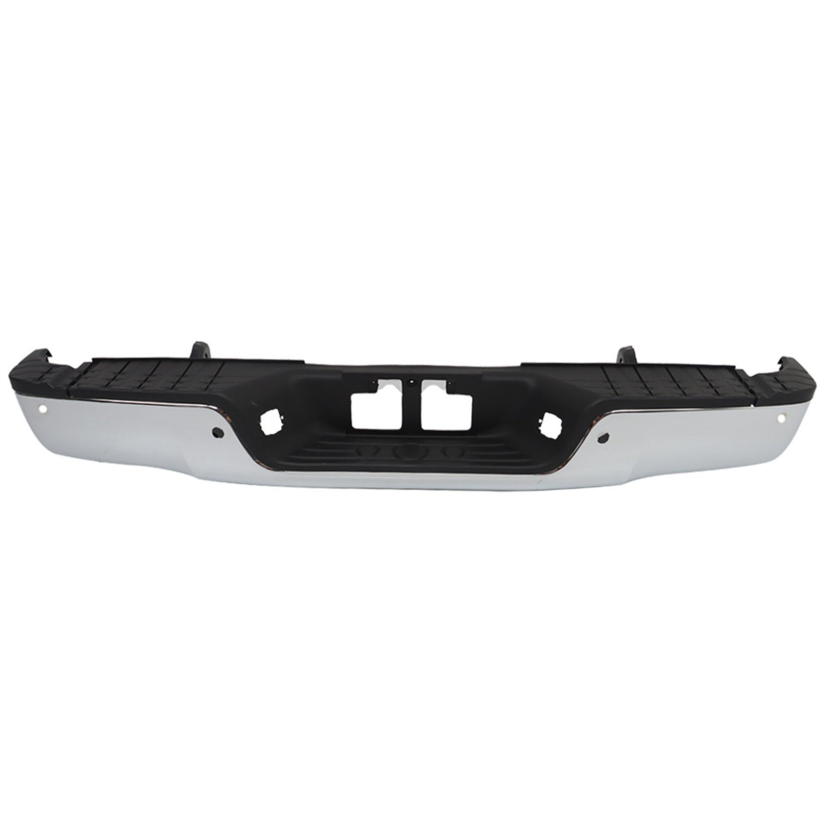 TOPPARTZ Chrome Rear Step Bumper Assembly Replacement for 2007-2013 Toyota Tundra with Parking Aid Sensor Holes TO1103116