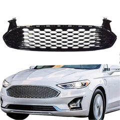 TOPPARTZ Honeycomb Front Bumper Mesh Grill Grille for 2013-2016 Ford Fusion Gloss Black