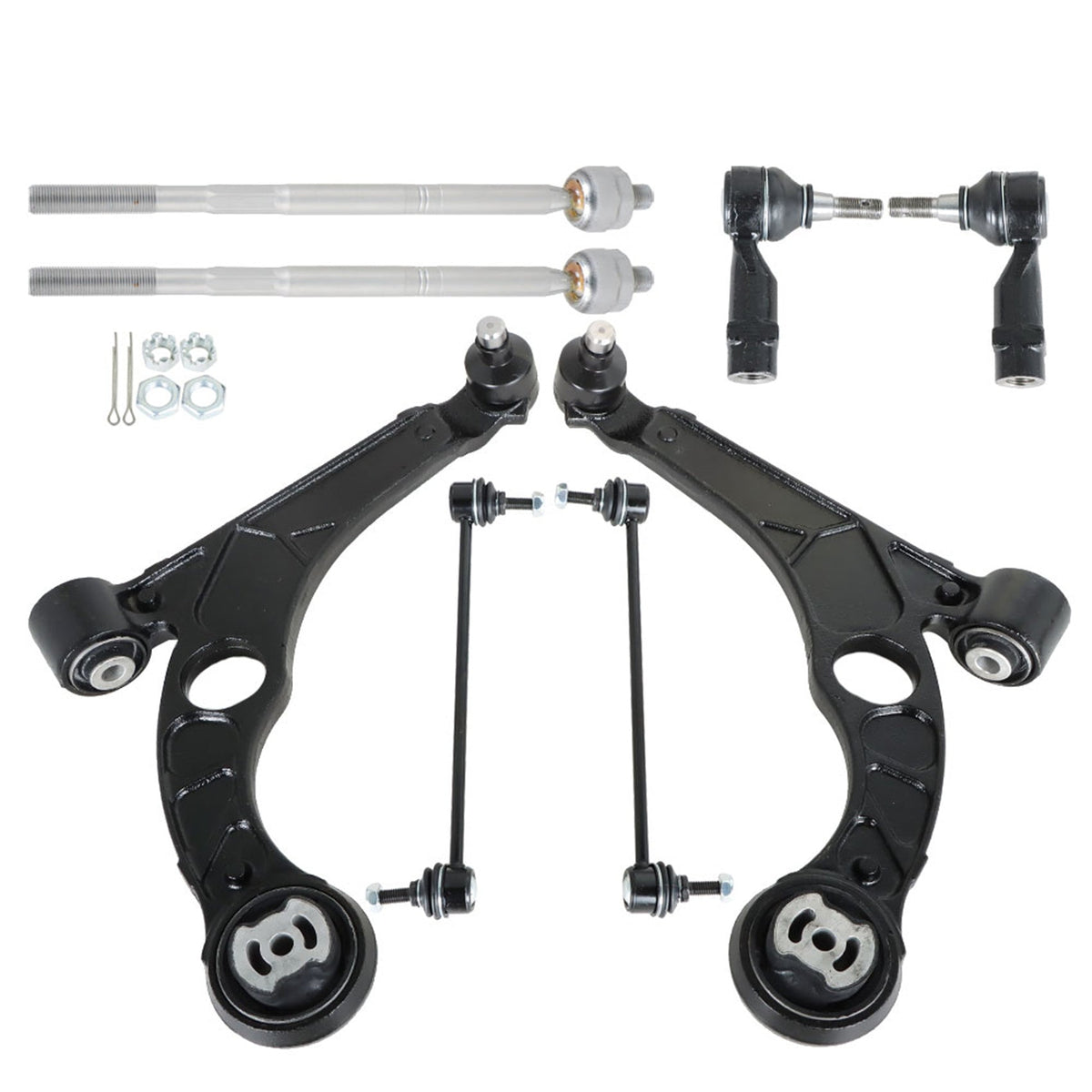 TOPPARTZ Front Lower Control Arms Tierods Sway Bars Replacement for 2013-2016 Dodge
