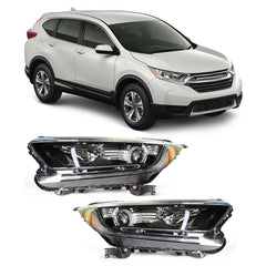 TOPPARTZ Headlight Assembly Replacement for Honda CRV LX EX EXL 2017-2022 Halogen Set Driver ＆ Passenger Side
