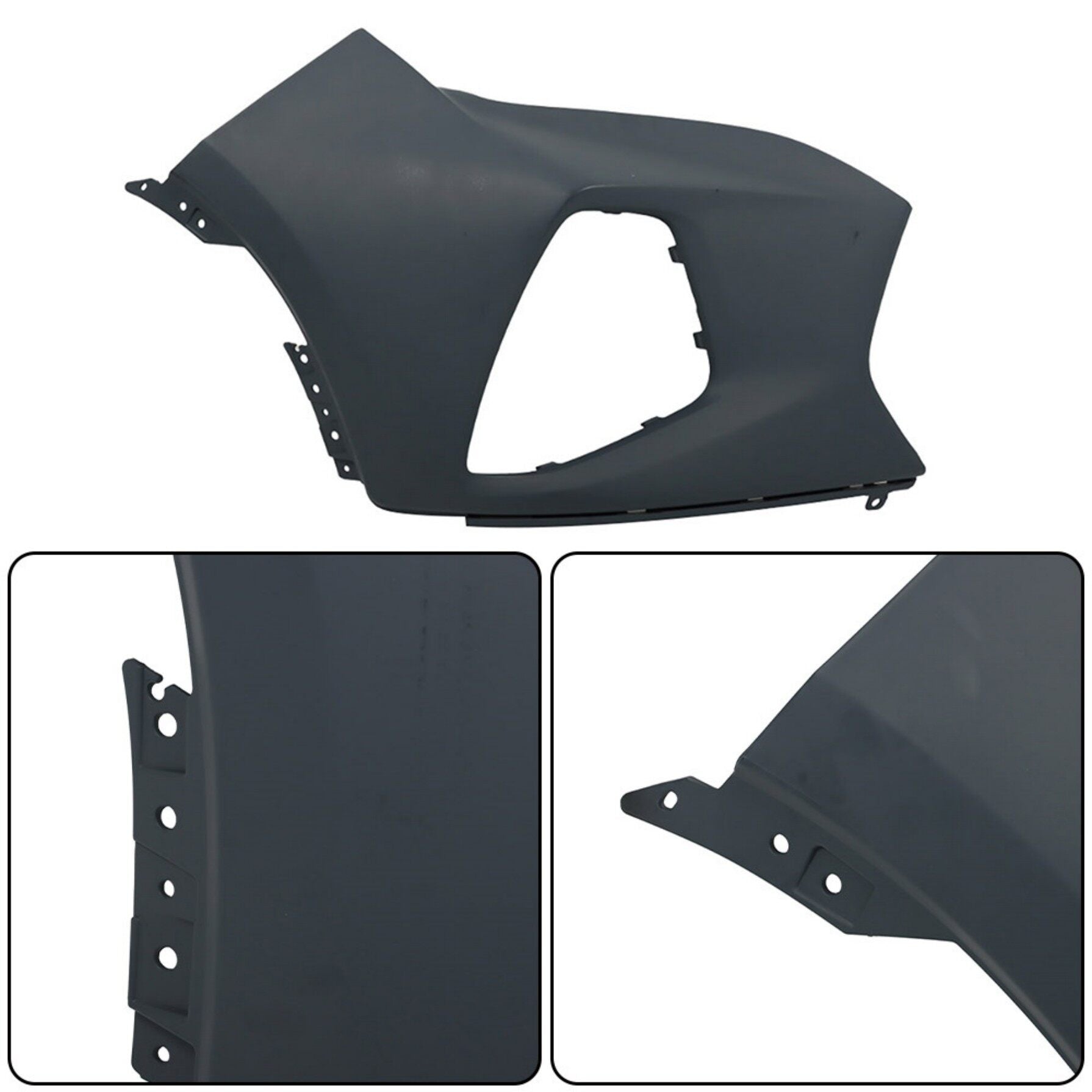 TOPPARTZ Front Bumper Upper Cover Right Side Replacement for 2019 2020 2021 2022 Blazer GM1017109 84537991