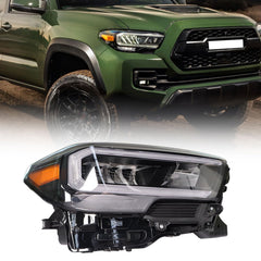 TOPPARTZ Headlight Assembly Replacement for Toyota Tacoma LED DRL 2020-2023 Passenger Side