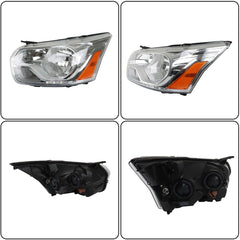 TOPPARTZ Headlight Assembly Replacement for Ford Transit 2015-2022 Halogen Headlights Left Driver Side