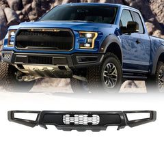 TOPPARTZ Painted Grey Steel Front Bumper Replacement for 2015 2016 2017 F150 Raptor Style