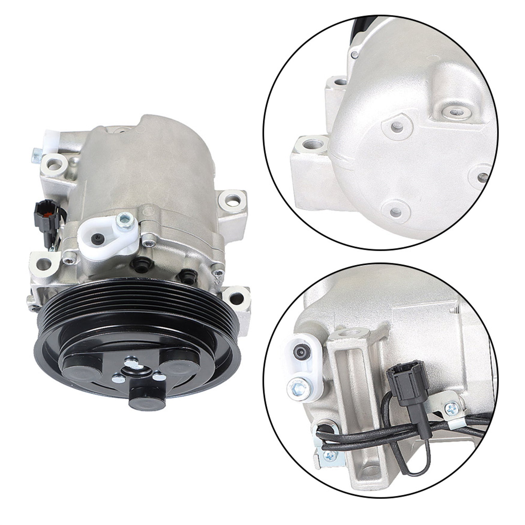 TOPPARTZ A/C Compressor w/Clutch Replacement for 2000-2001 Nissan Sentra 2.0L 2000-2006 Nissan Sentra 1.8L CO 10609JC