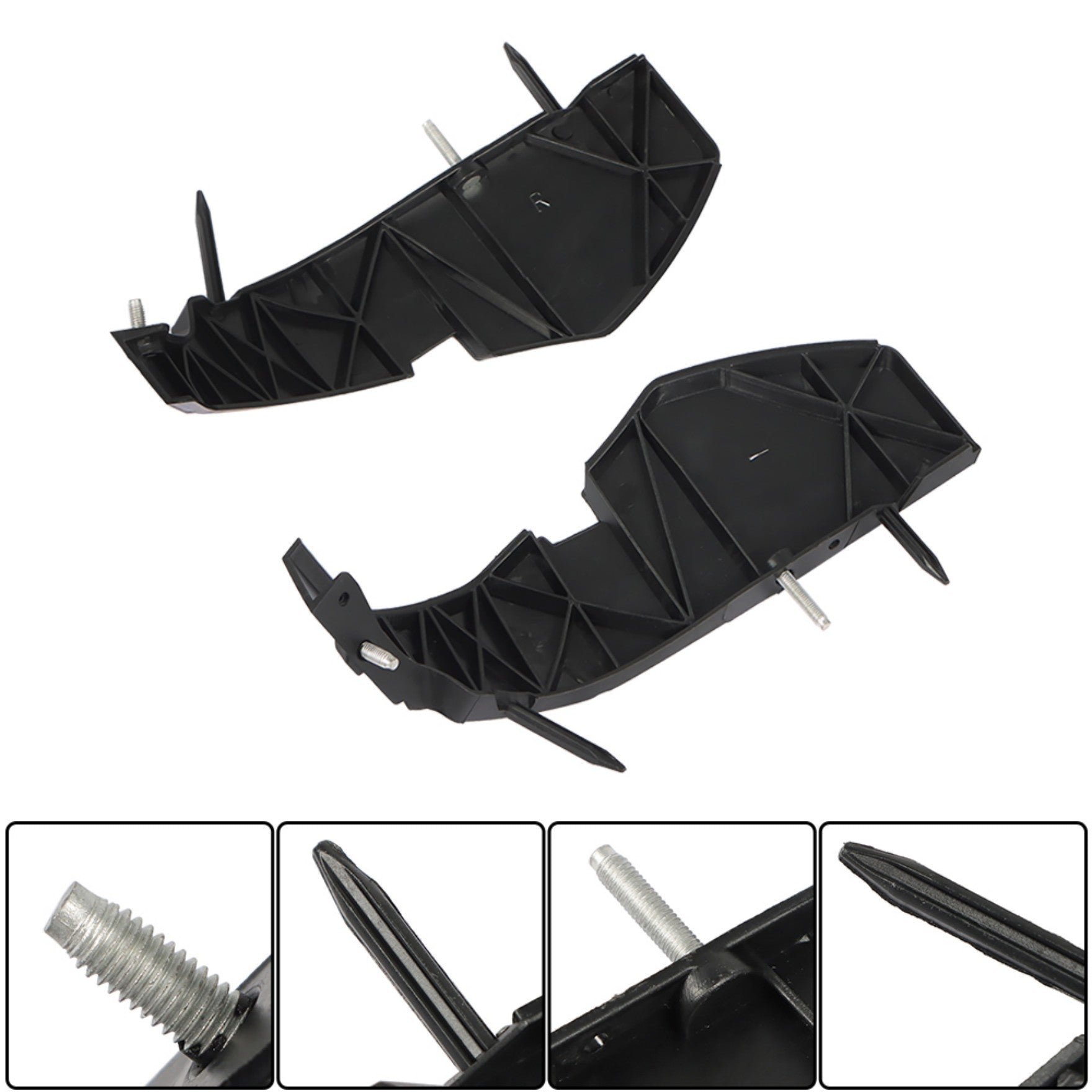 TOPPARTZ Front Bumper Support Brackets Cover Retainer Front Driver and Passenger Side Replacement for Challenger 2015-2018 68375013AA 68375014AA