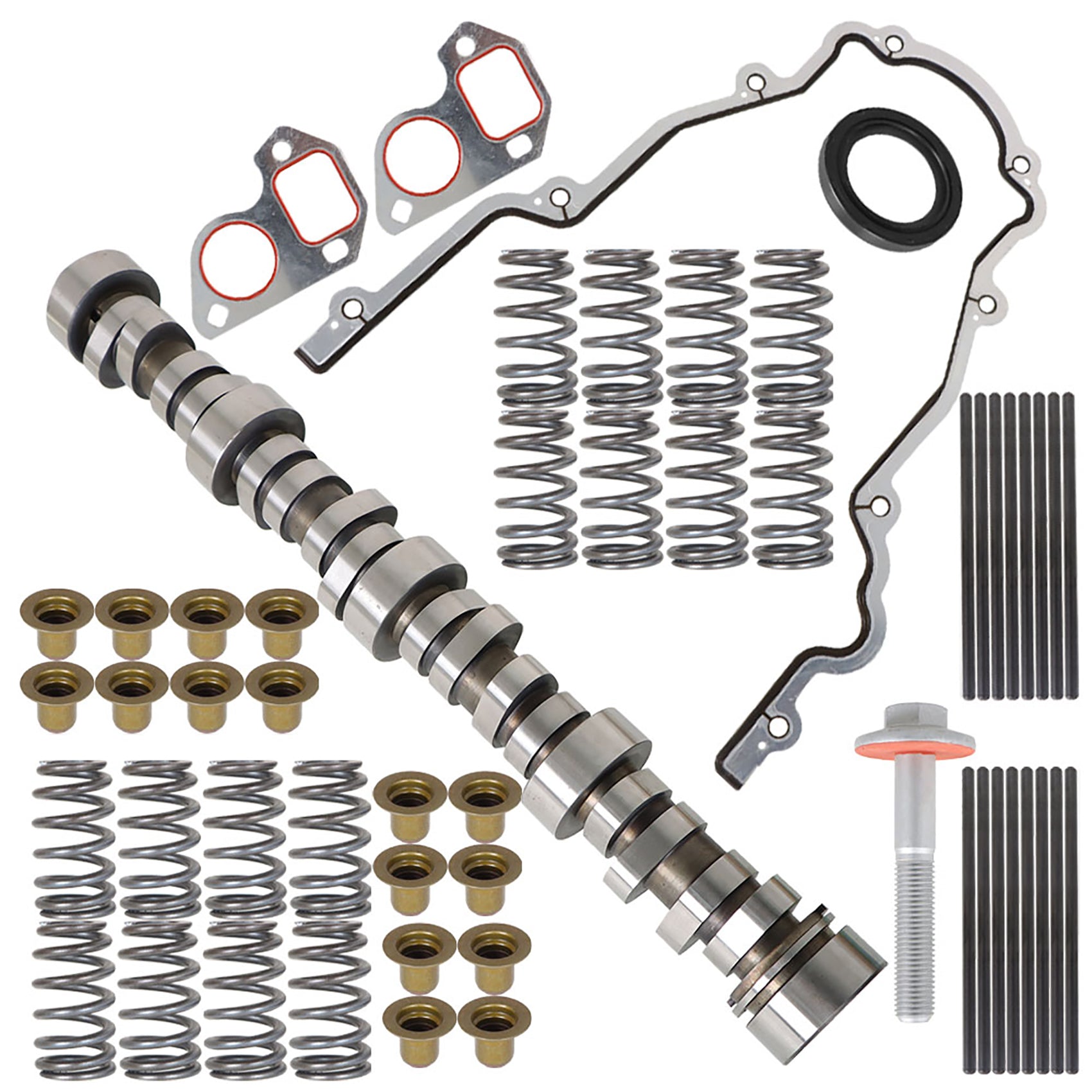 Stage 2 Camshaft Kit Replacement for Gen 3/4 LS 4.8 5.3 5.7 6.0 6.2 LS1 LS6 LS2 LQ4 LQ9 1999-2013